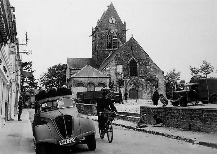 Сент-Мер-Эглиз перед штурмом.