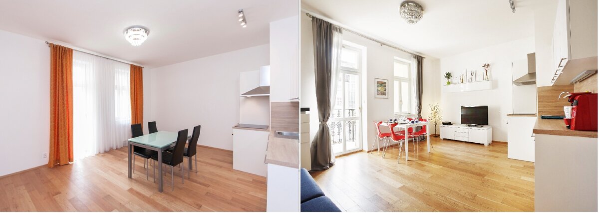 Пример home staging на квартире в Праге