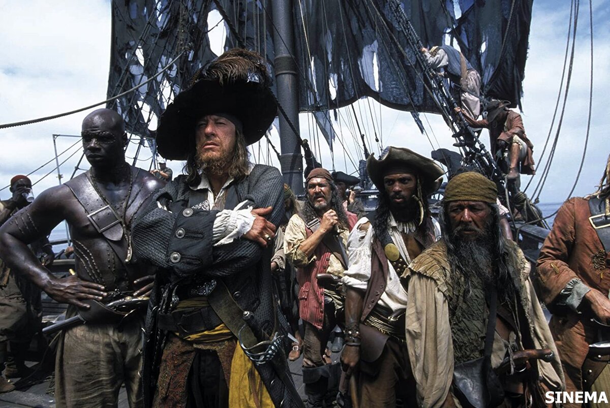 Джеффри Раш в образе капитана Барбоссы