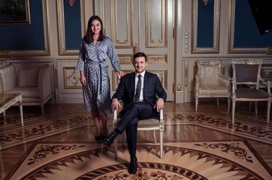 Юлия Мендель и Владимир Зеленский