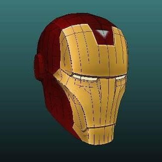 Сборная бумажная модель Mark 5 Iron Man Helmet