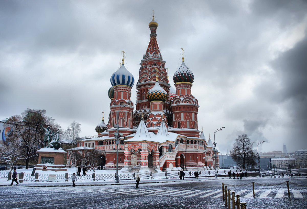 Москва зимняя снежная