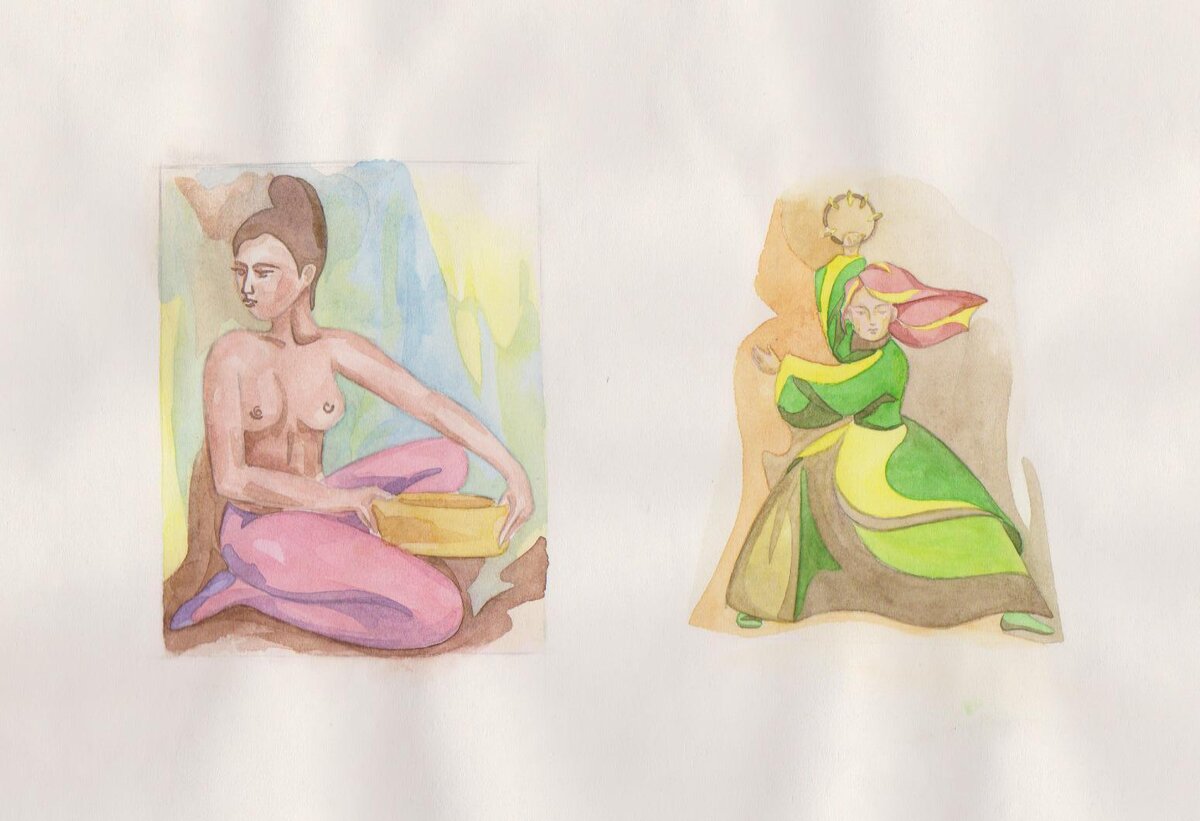 Фото автора канала by NK art (учебная работа по композиции)