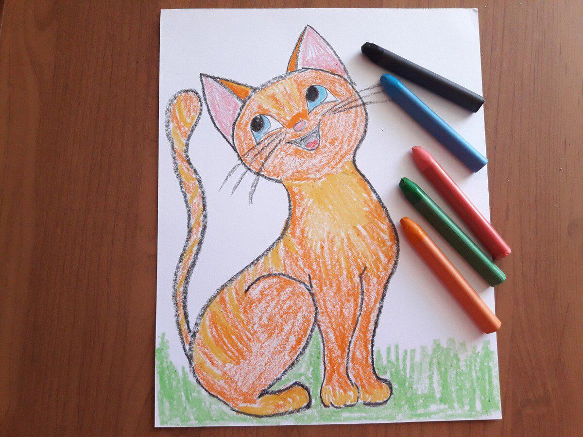 Как ребенку нарисовать кошку поэтапно, как нарисовать котенка