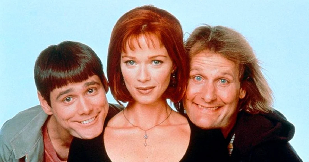 Джим Керри, Лорен Холли и Джефф Дэниэлс в фильме «Тупой и ещё тупее»