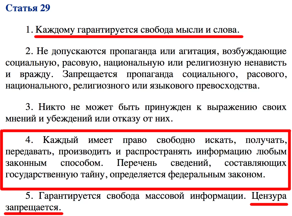 Статья 29. Ст 29 Конституции. Статья 29 пункт 4 Конституции РФ. Ст 29.5 Конституции РФ.