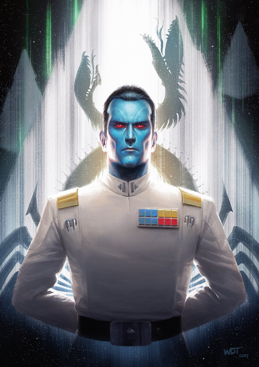 Гранд-адмирал Траун из "Звездных Воин" глазами разных художников