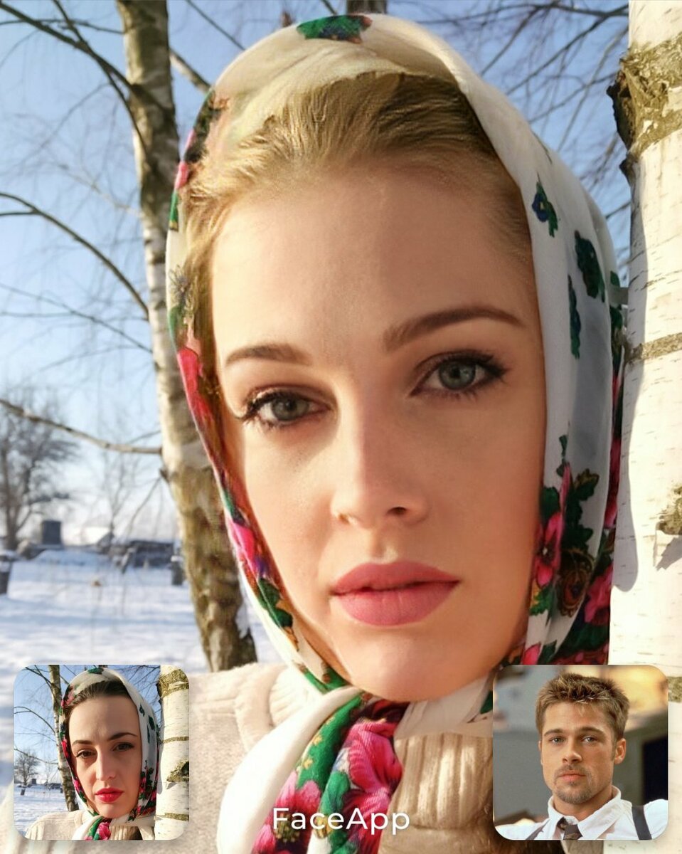 Совмещение с Бредом Питтом 