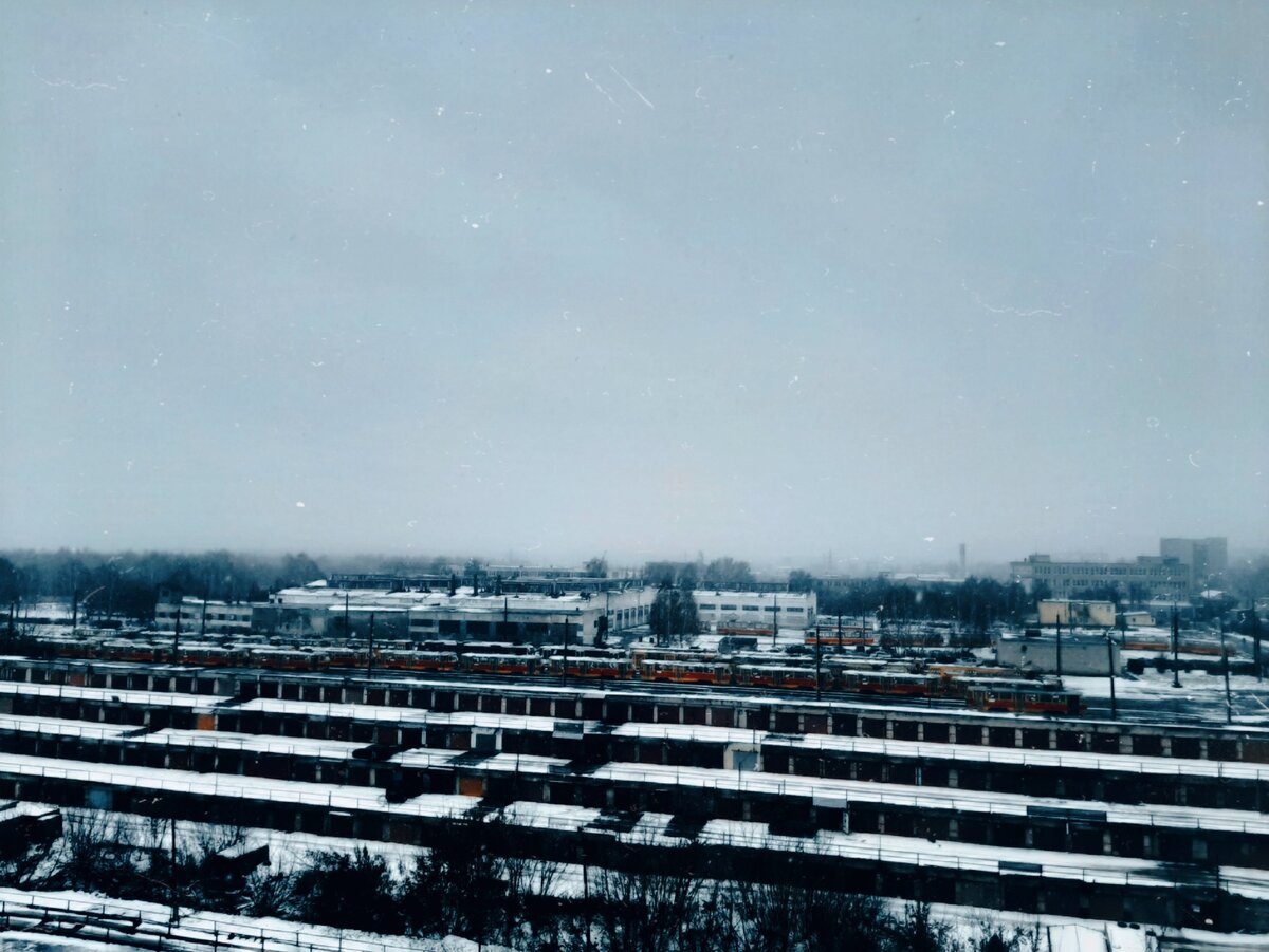 Вид из окна в родном городе