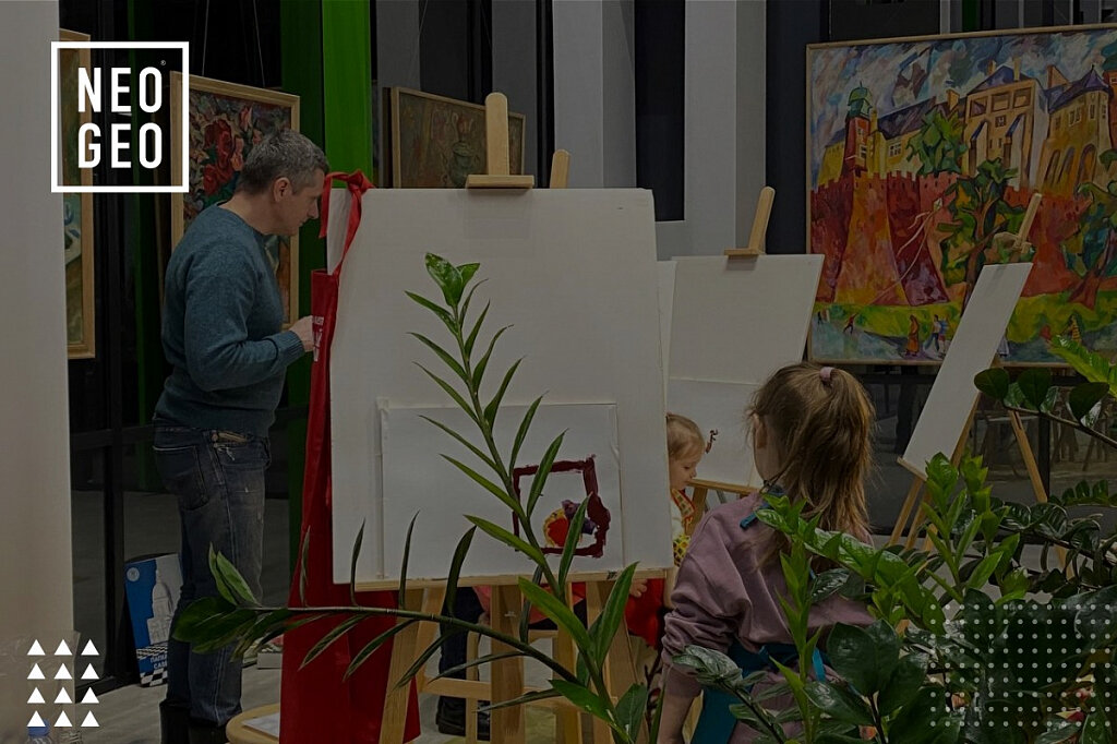 Мастер-класс по живописи в атриуме NEO GEO