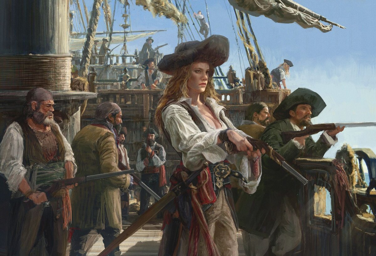 Энн Бонни,Пиратка ирландского происхождения, по прозвищу «повелительница морей». изображение для иллюстрации