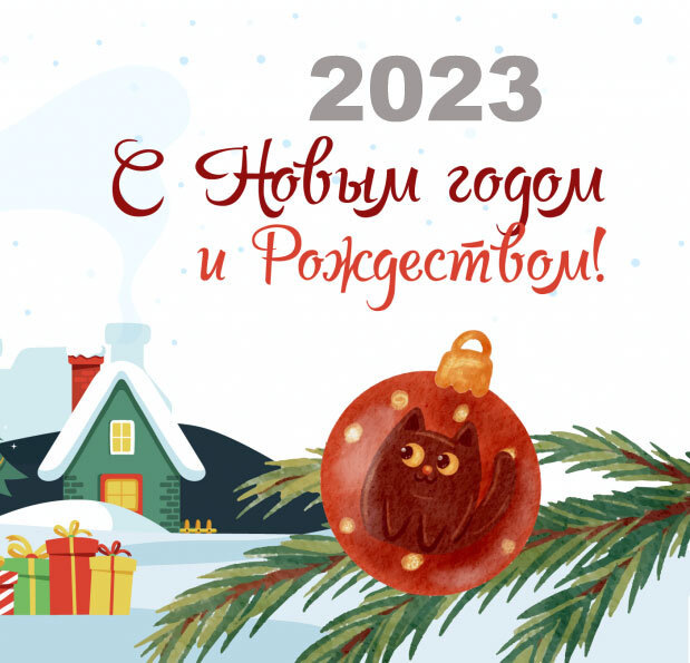 С наступающим новым 2023 годом!
