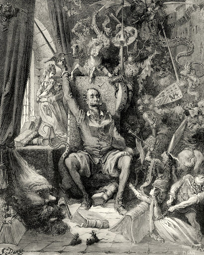 Гюстав Доре. Иллюстрация к "Дон Кихоту". 1863