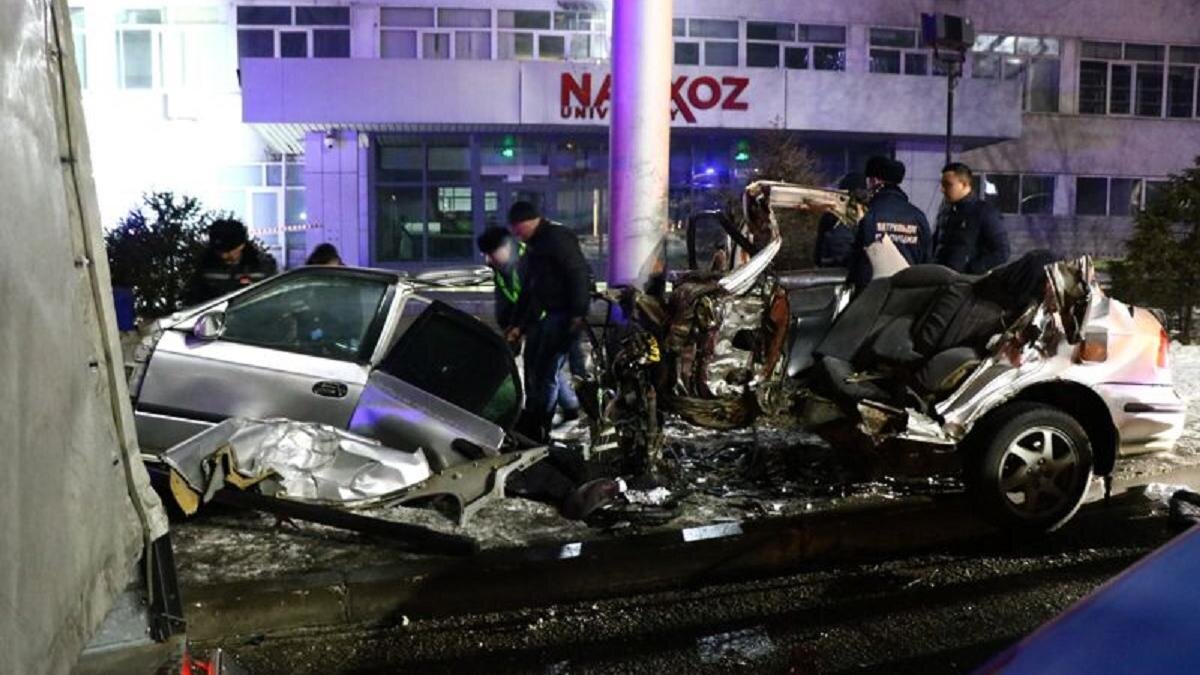    Фото с места ДТП:zakon.kz