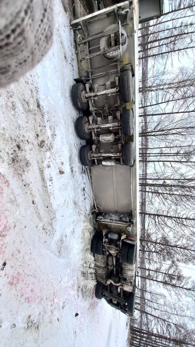 Будка DAF пострадала не сильно, в отличие от кабины