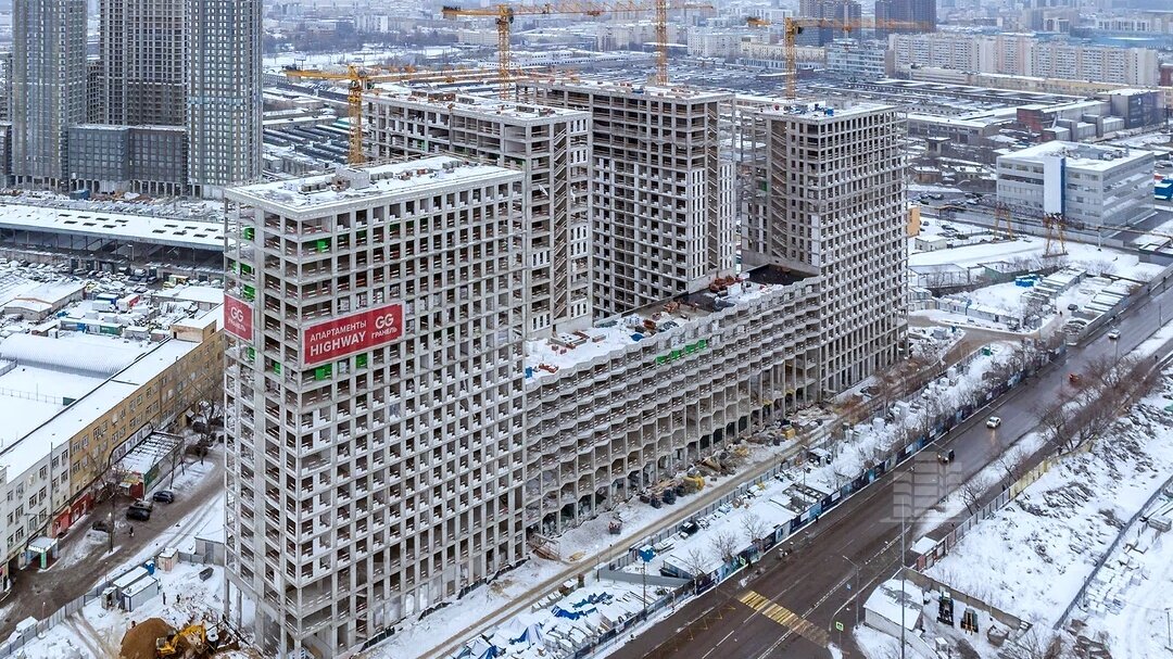 Апарт-комплекс HighWay – аэросъемка Новострой-М