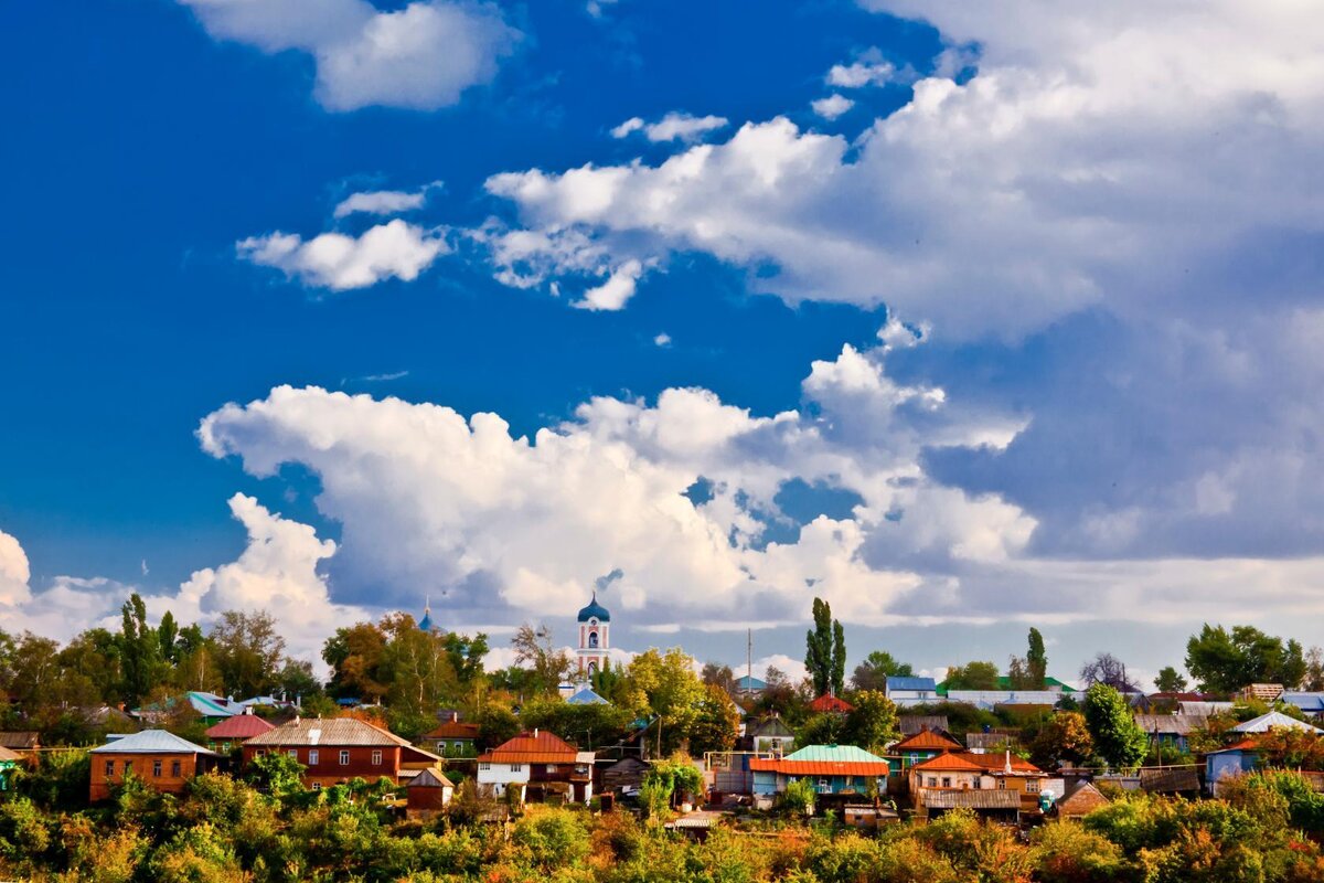 Вид на город с южной стороны.