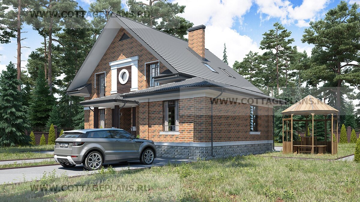 Фасады дома. Источник фото: https://www.cottageplans.ru