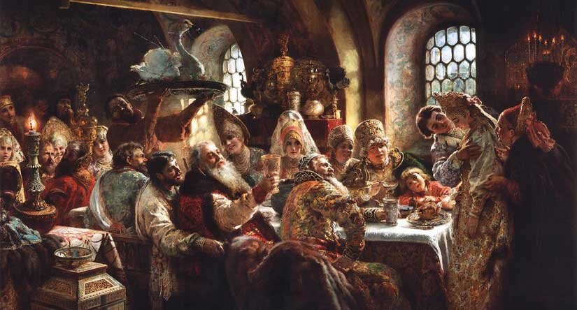 Художник Маковский. «Боярский свадебный пир»