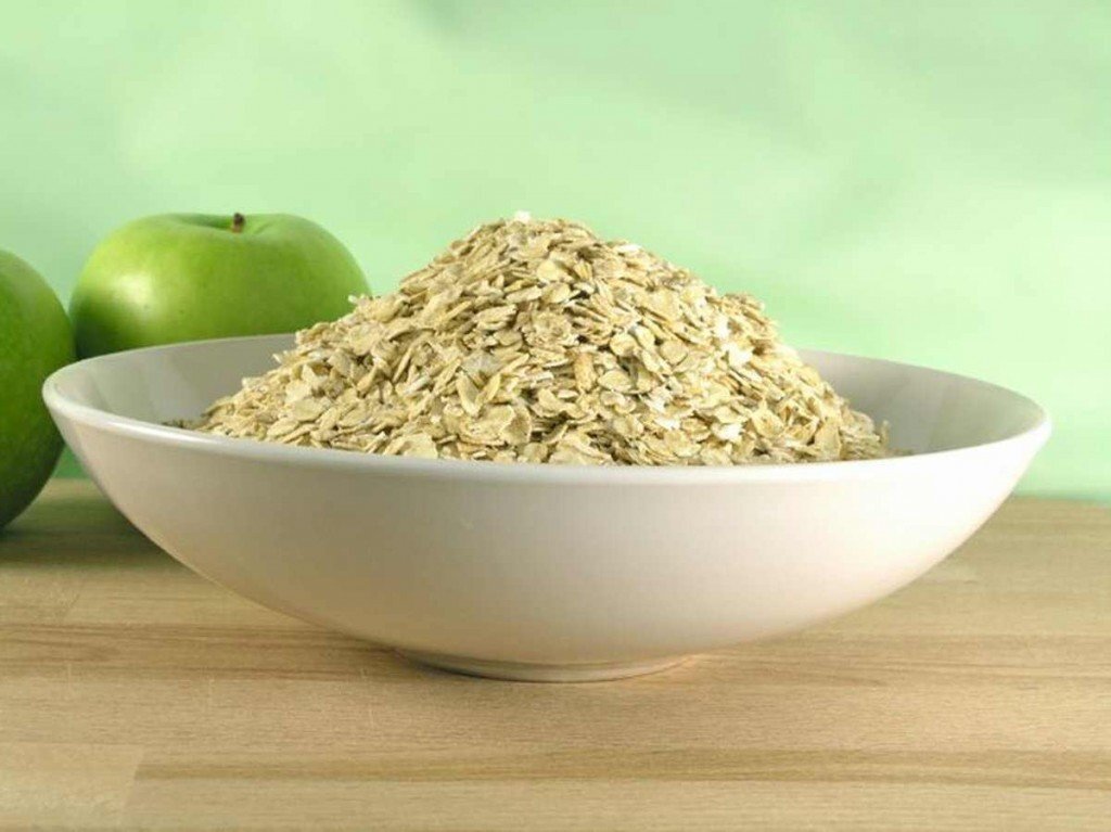 Отруби содержат много клетчатки.