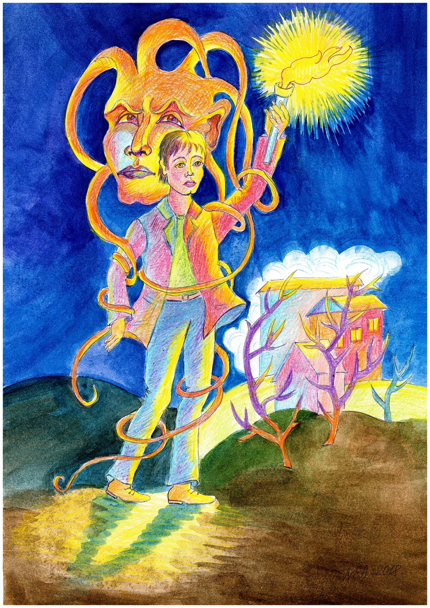Рисунок из книги "Вершина грёз"