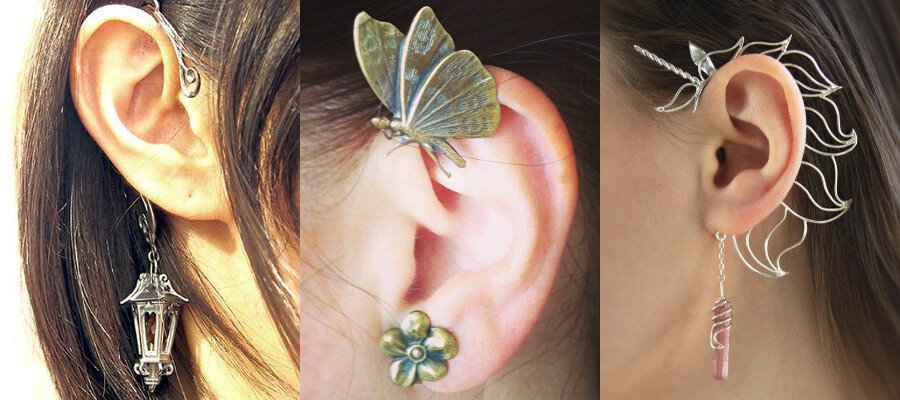 Каффы своими руками DIY ear cuff tutorial ideas | ear cuff, ear, cuff