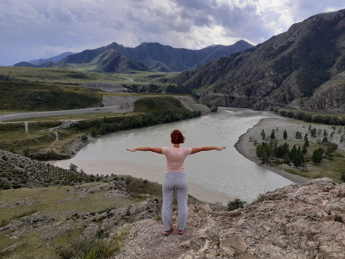 Слияние рек Чуи и Катуни. Лето 2020 г. Фото из личного архива.