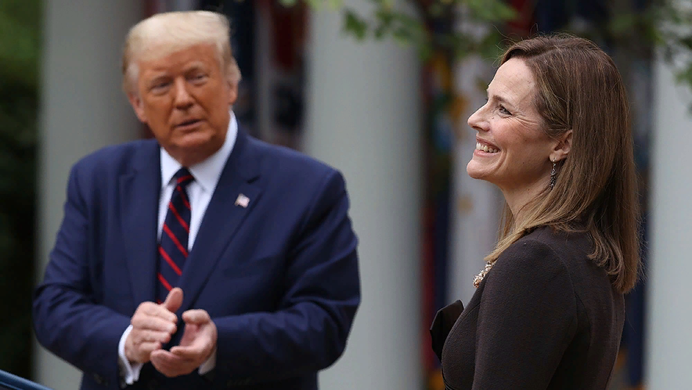 Эми Барретт и Дональд Трамп