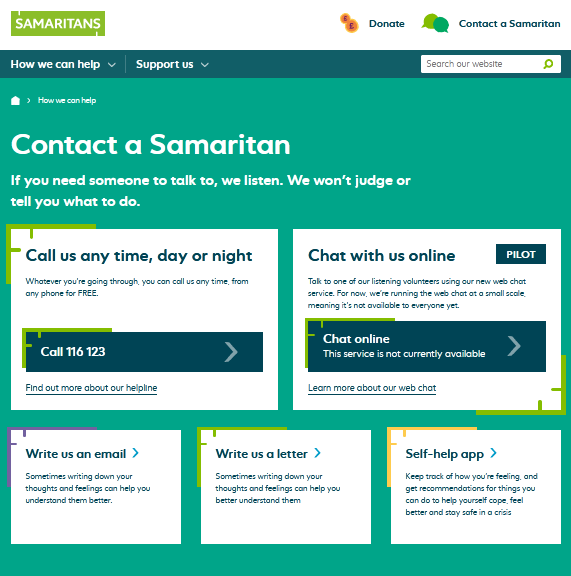 https://www.samaritans.org/ 