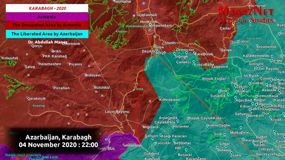 Карта боевых действий азербайджана сегодня