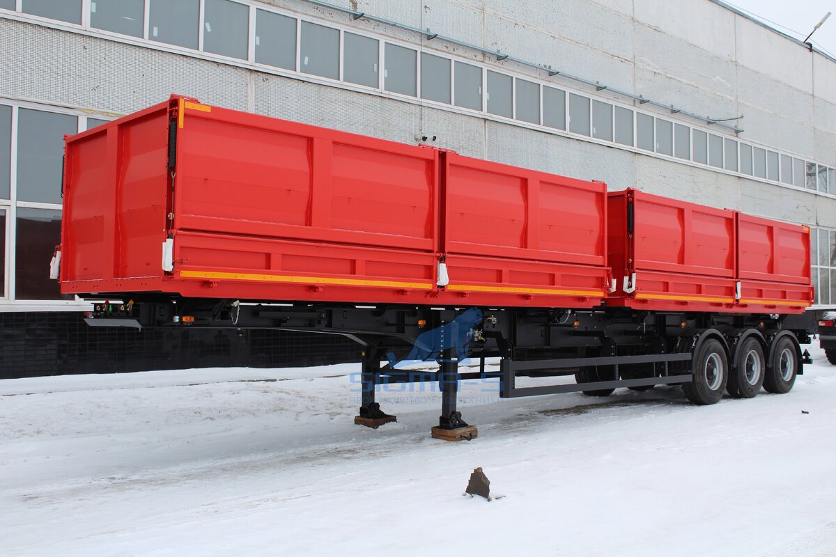 Самосвальный полуприцеп с боковой разгрузкой(два кузова)                           +7 (937) 777-34-14