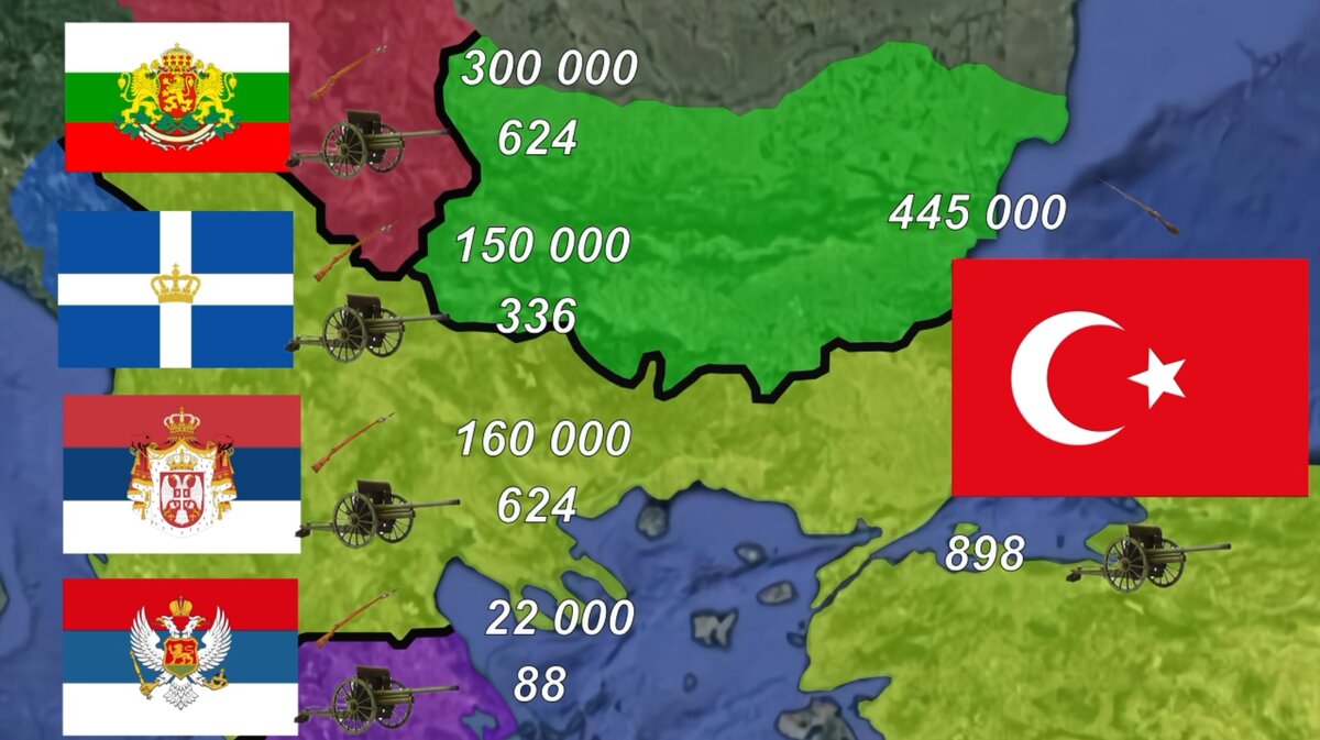 Первая балканская война. Как Балканы отомстили туркам?