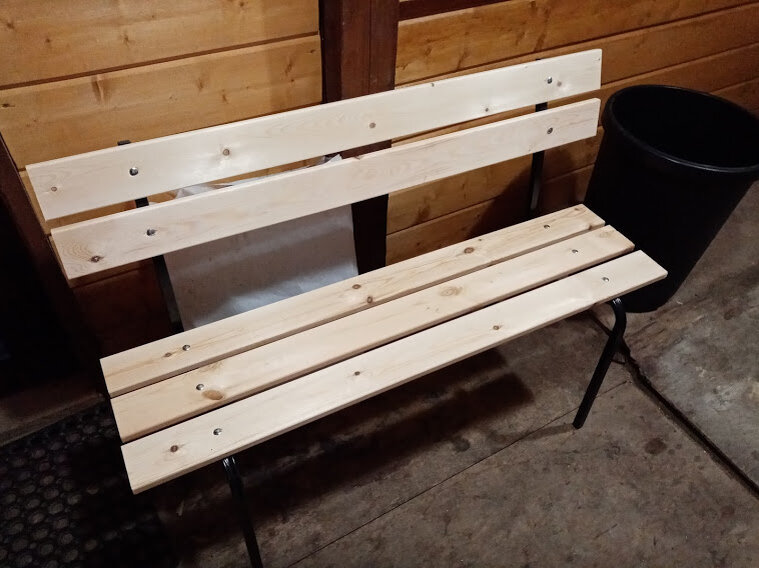 Скамья в собранном виде