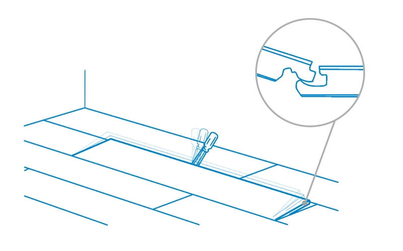 Как разобрать часть ламината своими руками