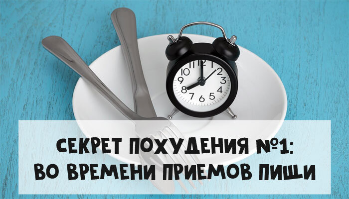 Время приема пищи - первый секрет похудения - Calorizator.ru