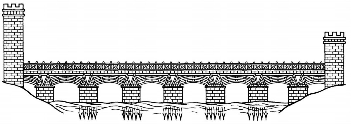 Римский акведук рисунок