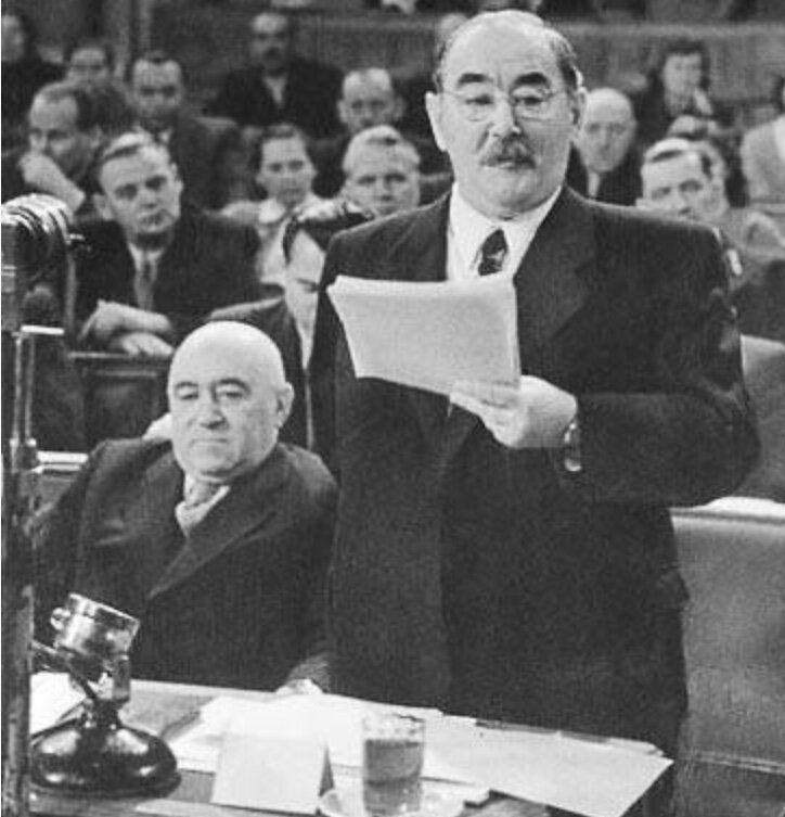 At the behest of Moscow, Stalinist Matyash Rakosi (left) ceded power to reformer Imre Nagy (right). However, the situation in Hungary has already got out of control and anti-Soviet protests began to develop into a national uprising.