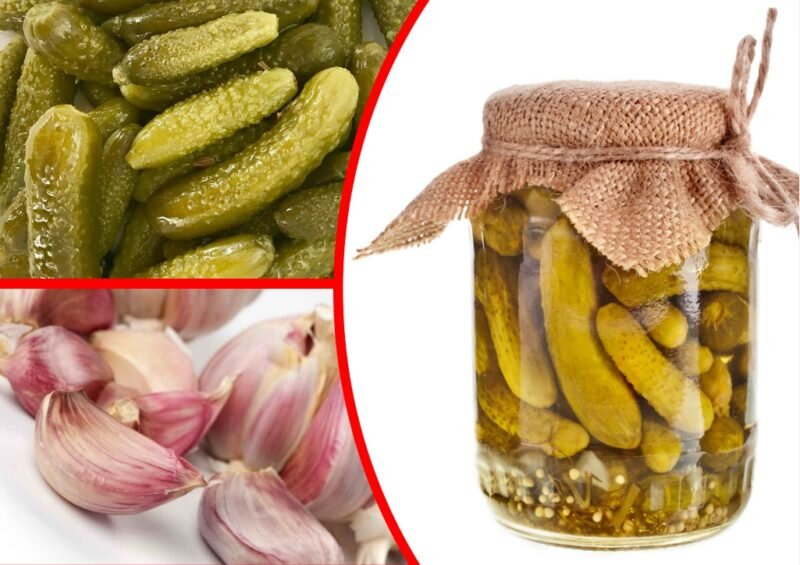 Консервированные корнишоны.