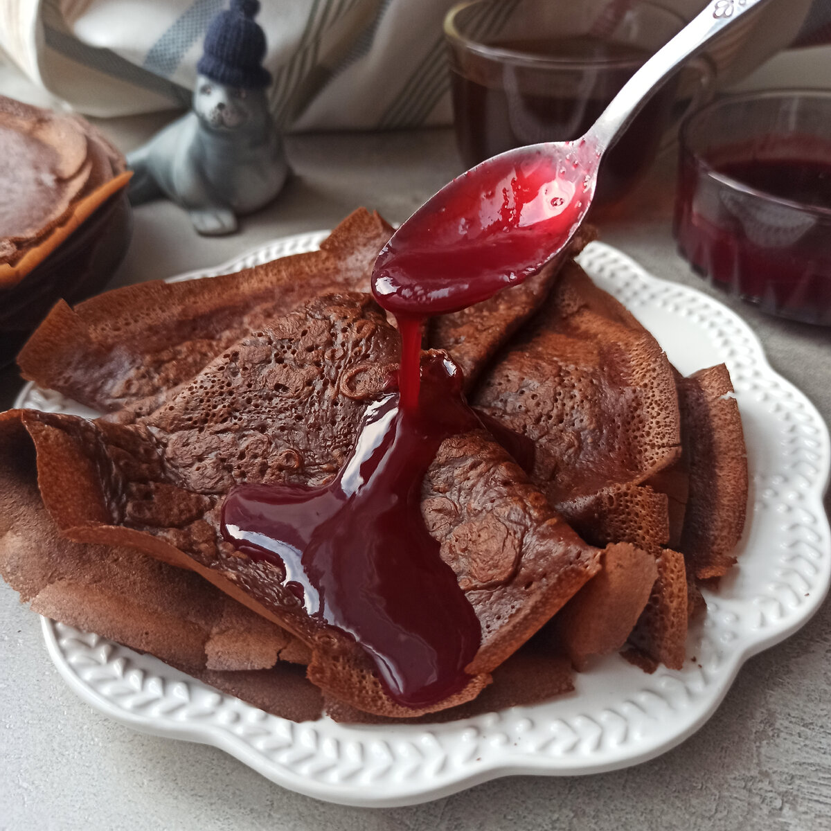 Шоколадные блинчики – просто и вкусно. | Мария Сурова - рецепты и советы |  Дзен