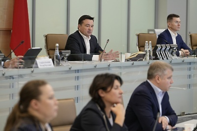    Совещание Губернатора Московской области Андрея Воробьева с руководящим составом правительства Московской области и главами городских округов © Пресс-служба Губернатора и Правительства Московской области