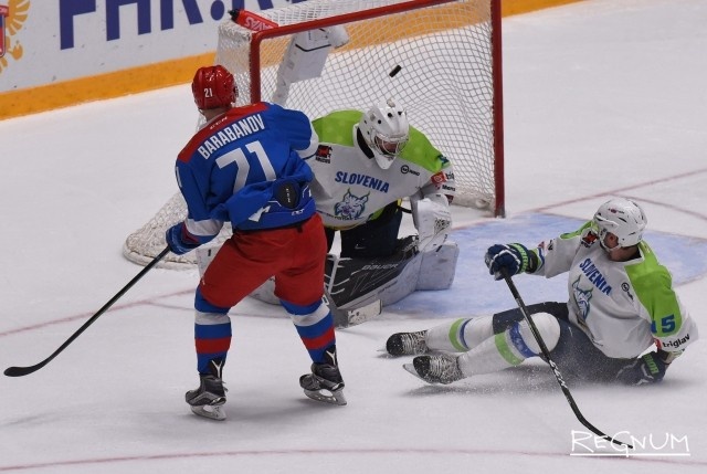    Александр Барабанов в составе сборной России Андрей Пронин © ИА REGNUM