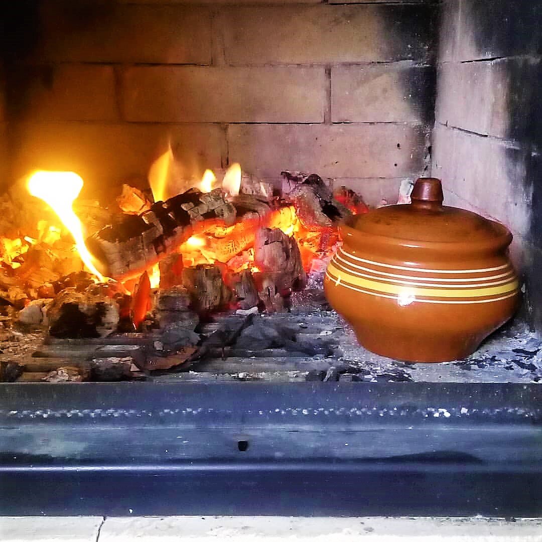 Кашка в печке. Фото автора