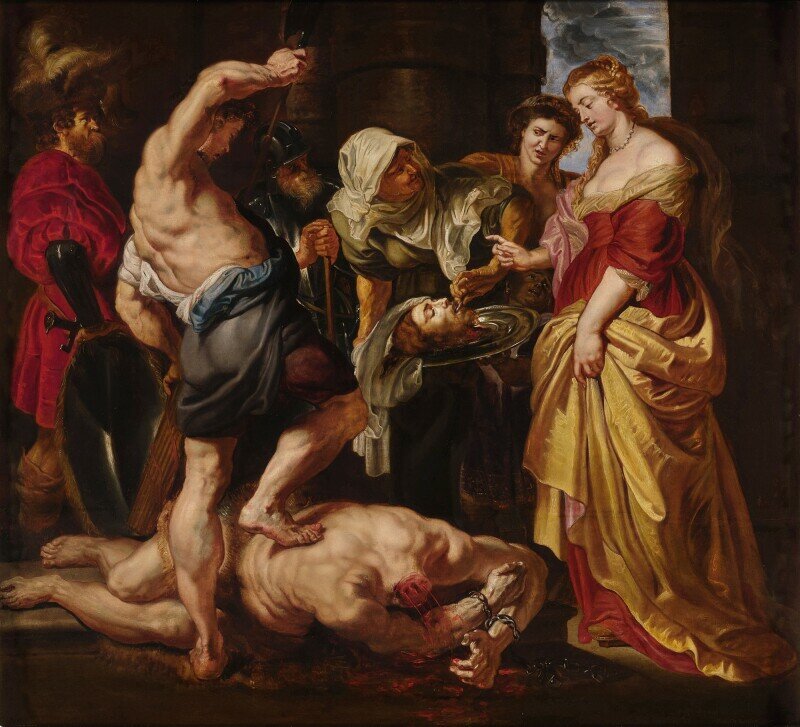 Sir Peter Paul Rubens. Salome presented with the head of Saint John the Baptist