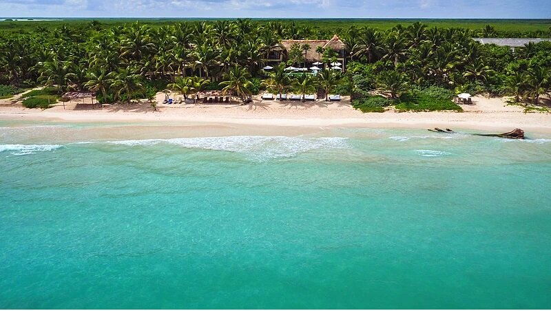 Тулум, ранчо на пляже в заповеднике Сиан Каан