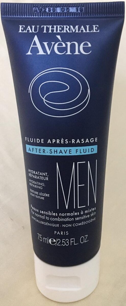 Флюид после бритья Avene. Вид с лицевой стороны