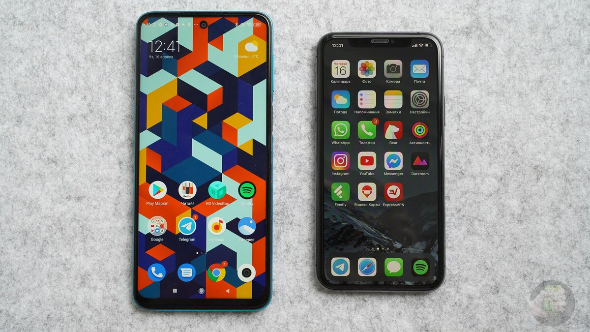Redmi Note 9S рядом с iPhone 11 Pro. Фото: Александр Побыванец / Wylsacom Media