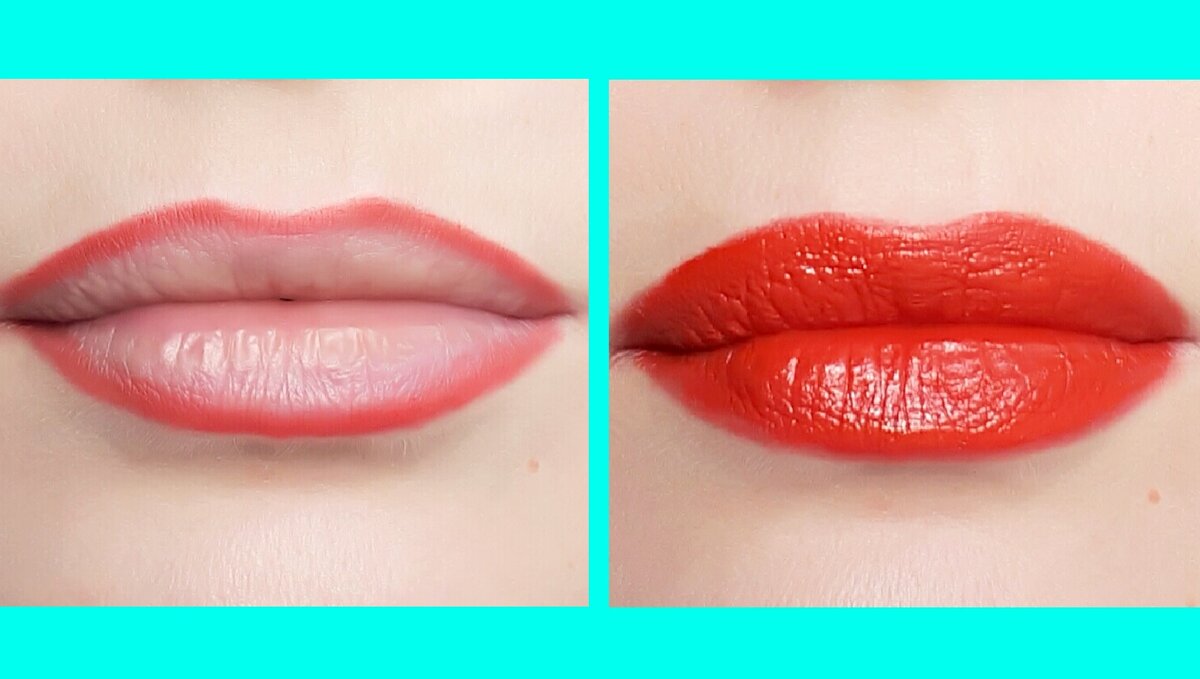 Карандаш обязателен, если вы используете красную насыщенного цвета помаду кремовой/жидкой текстуры