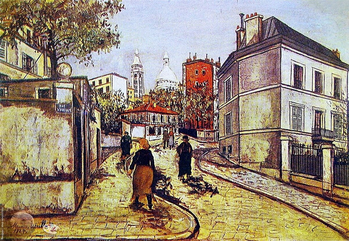 Морис Утрилло. Улица Норвен на Монмартре.