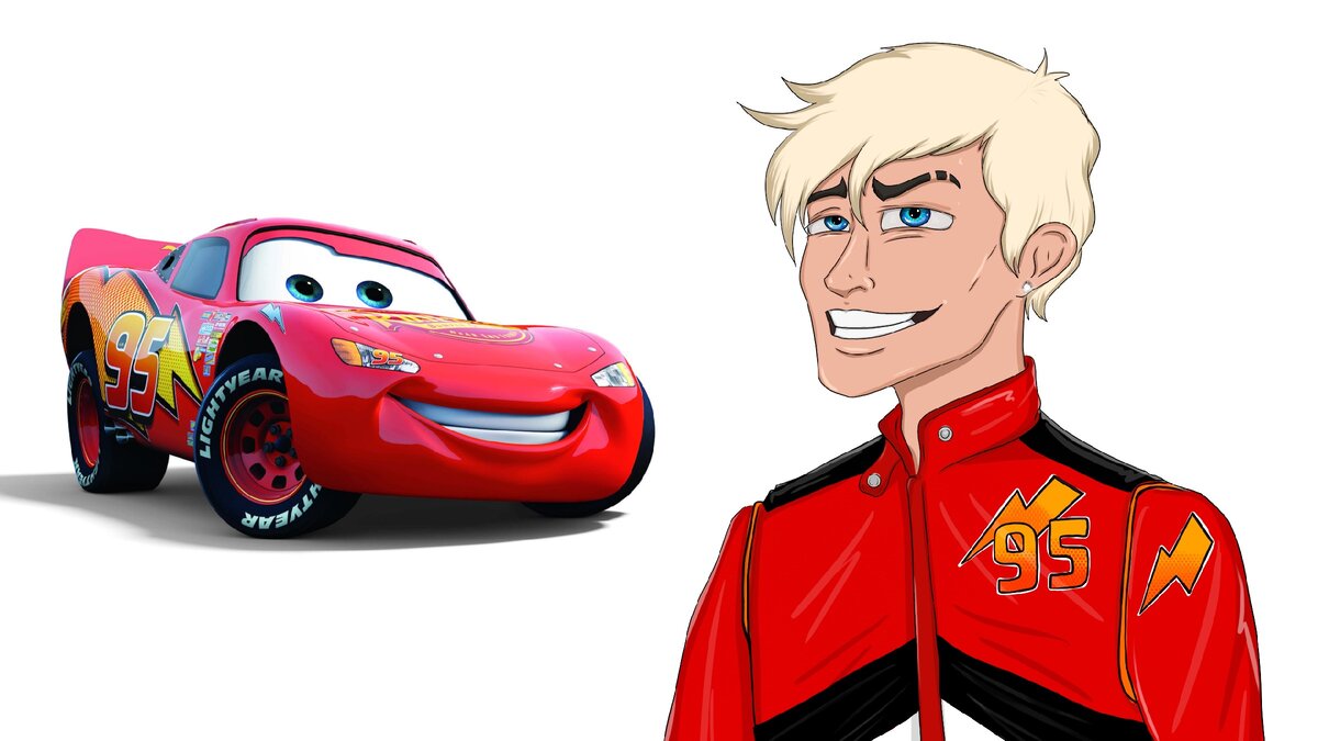 Молния Маккуин - пижон, позер, крашеный блондинчик=)