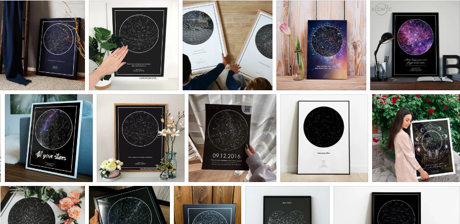 Скриншот с ЯК (Результаты поиска "Звездная карта в подарок")